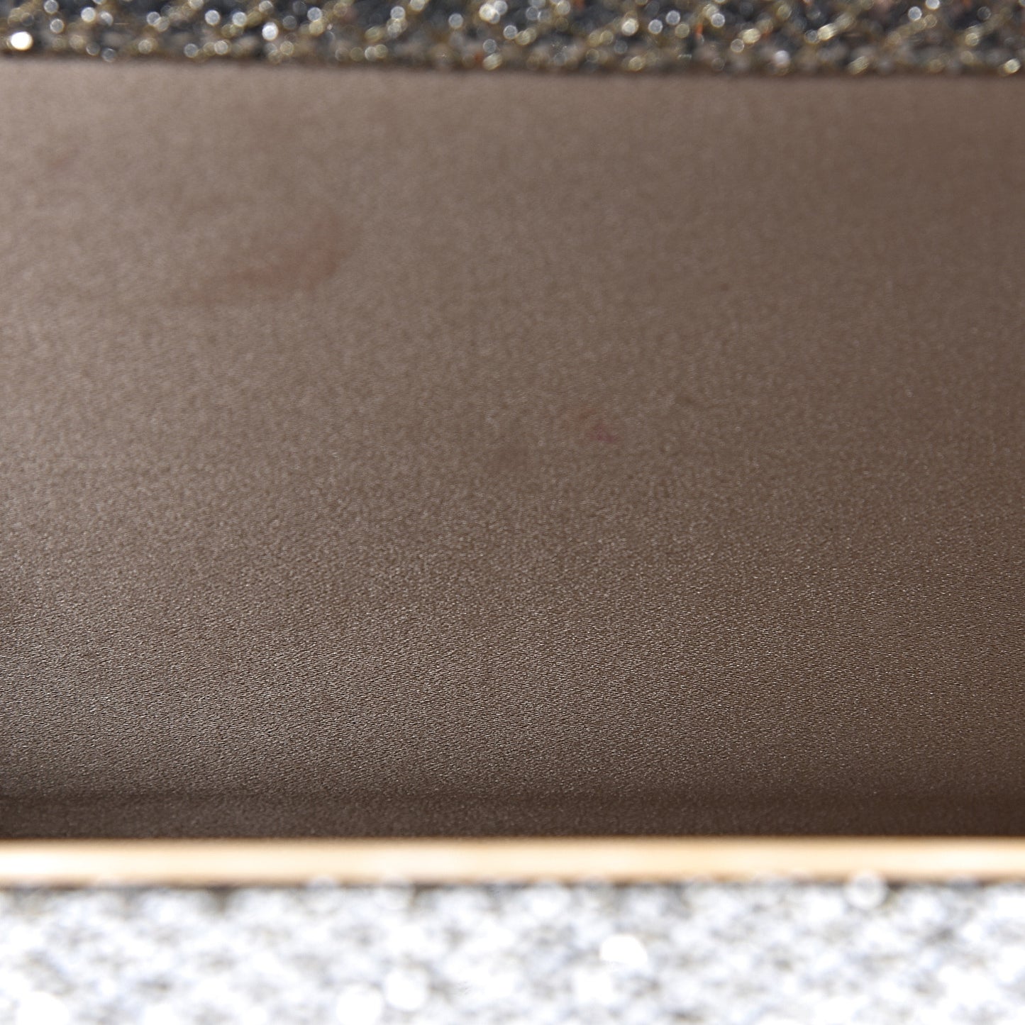 Glitter Fabric Clutch Champagne