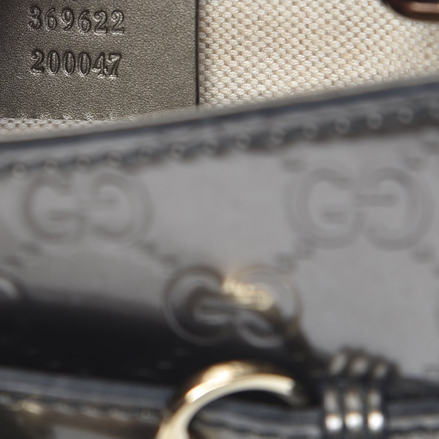 Shine Guccissima Mini Emily Chain Shoulder Bag Sasso