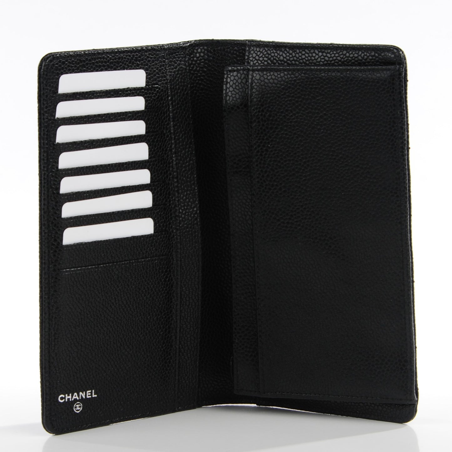 Caviar Quilted Yen Wallet Black