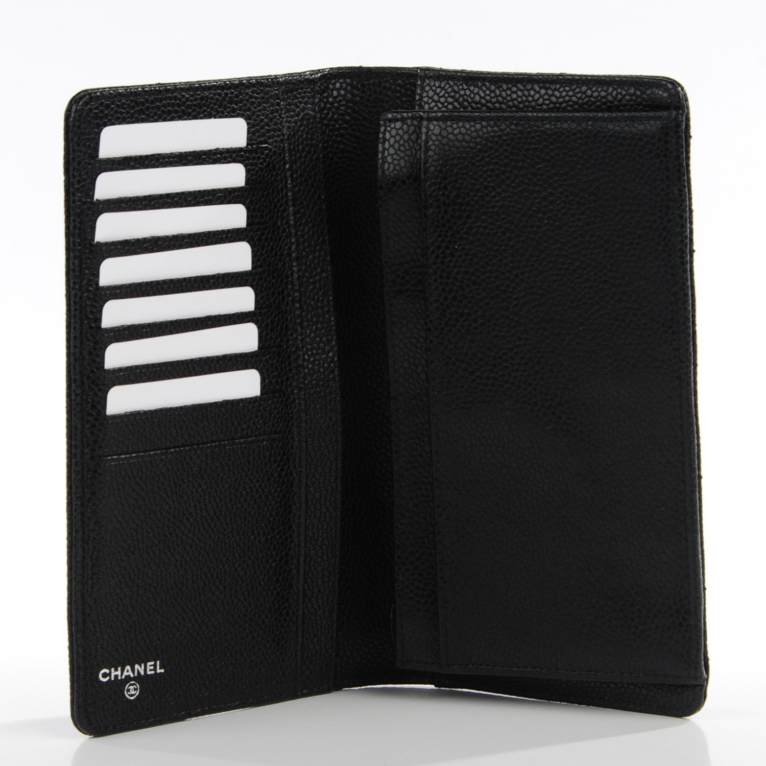 Chanel Caviar Quilted Yen Wallet Black 7 of 7