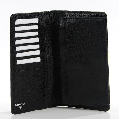 Chanel Caviar Quilted Yen Wallet Black 7 of 7