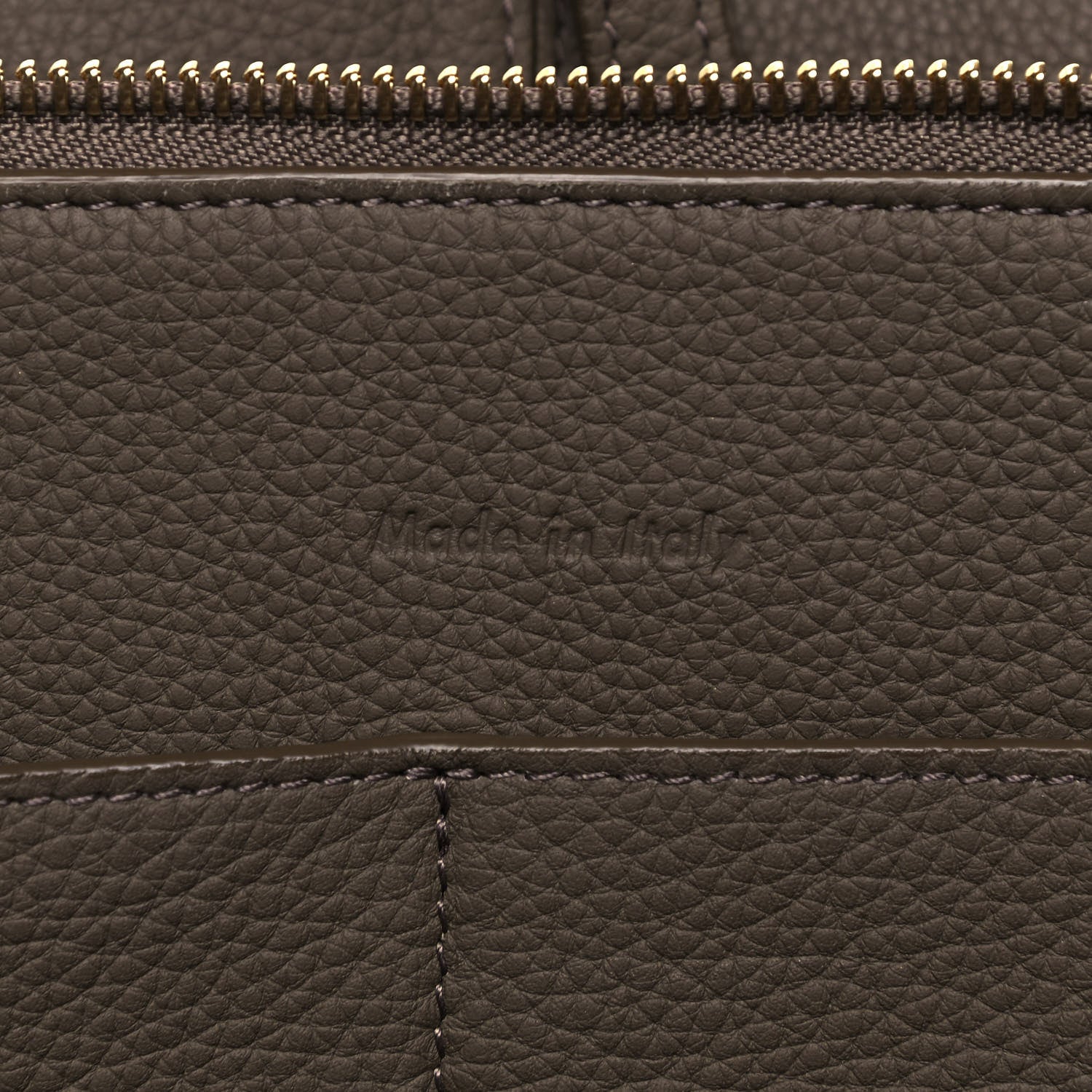 Celine Baby Grained Calfskin Medium Tri-Fold Bag Taupe 8 of 9