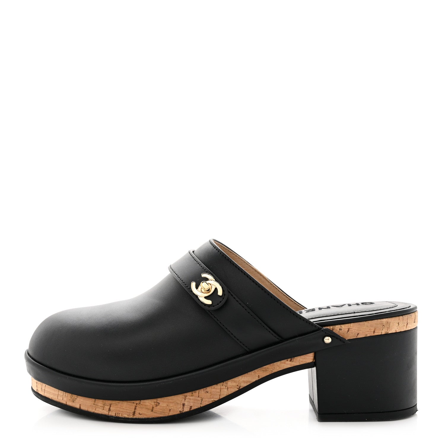 Chanel Calfskin CC Turn Lock Clogs 41 Black 1 of 10