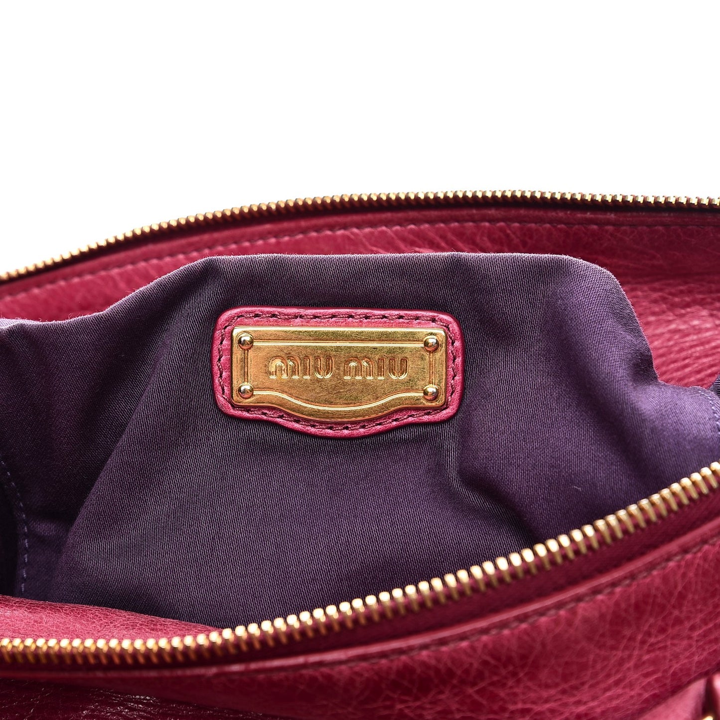 Vitello Lux Medium Bow Bag Fuchsia