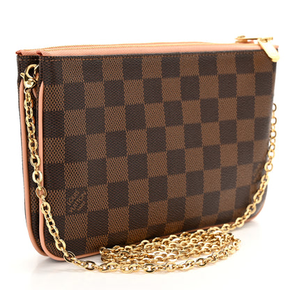 Louis Vuitton Damier Ebene Double Zip Pochette 3 of 12