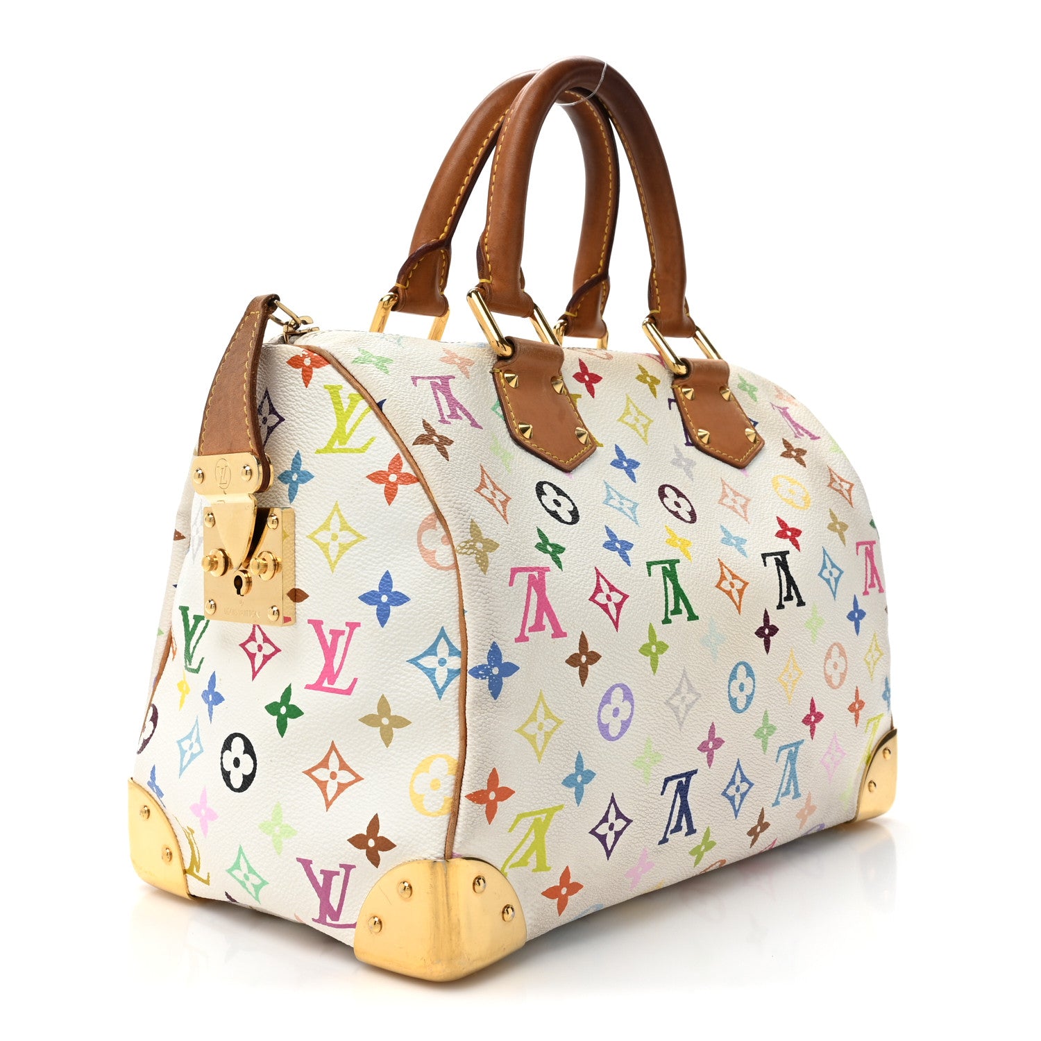 Louis Vuitton Monogram Multicolor Speedy 30 White 3 of 21