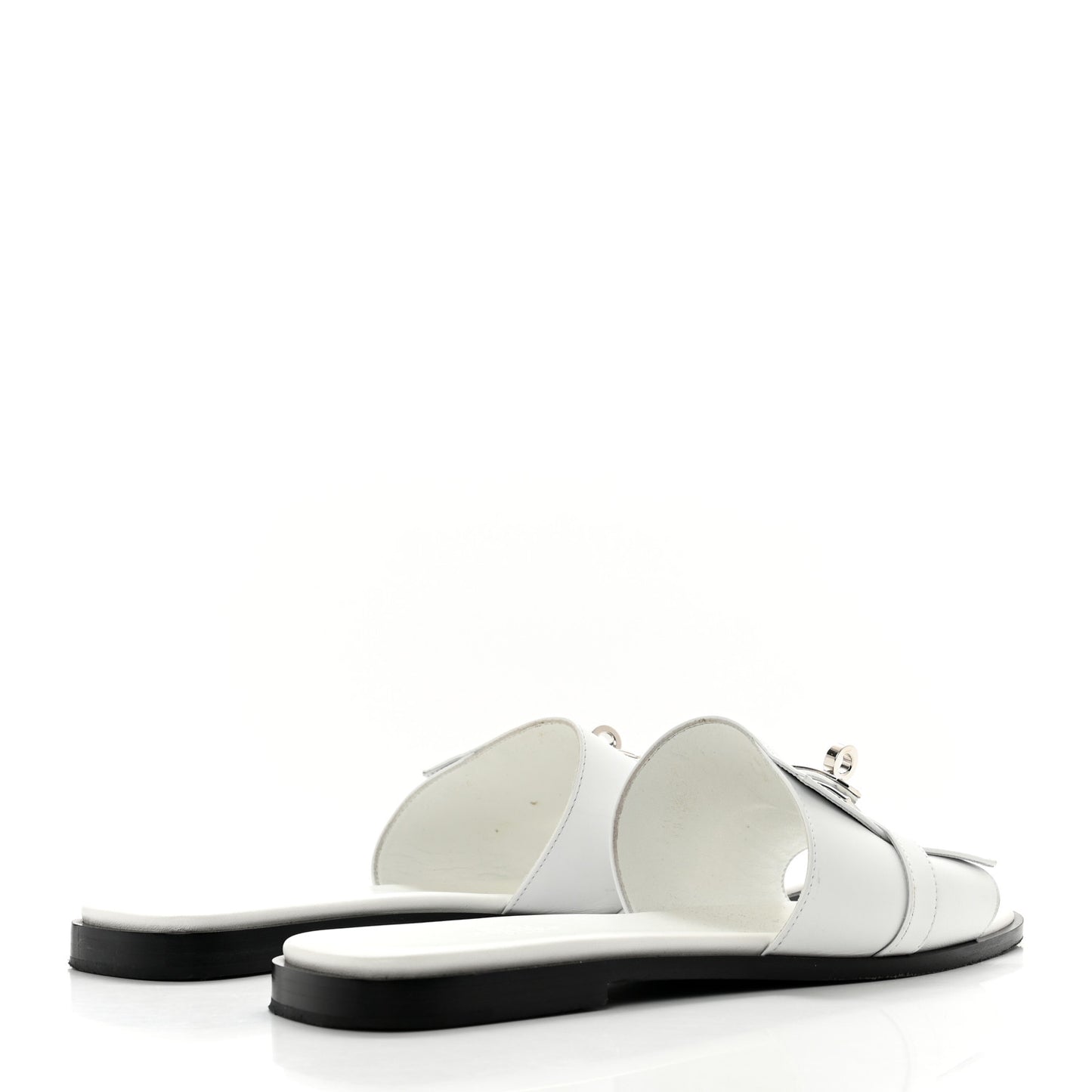 Calfskin Giulia Sandals 40.5 White