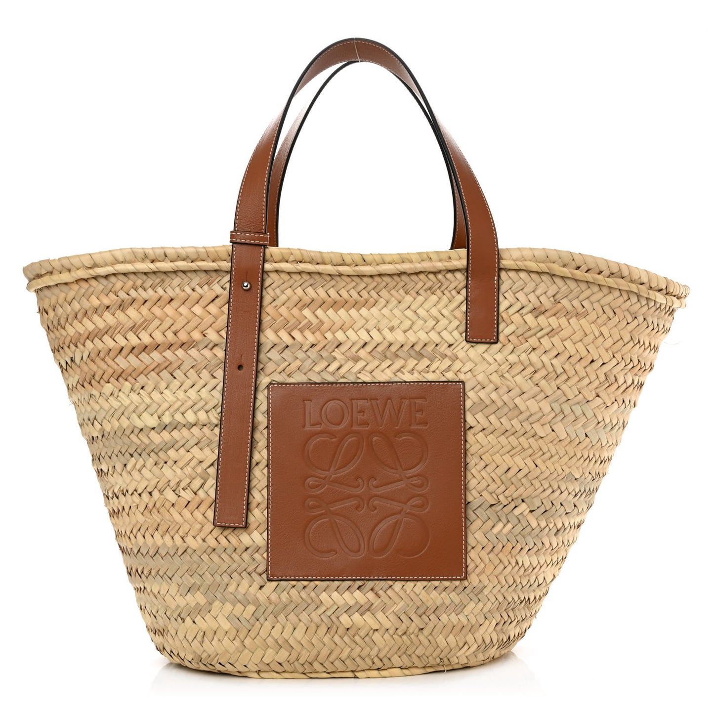 Raffia Large Basket Tote Bag Natural Tan