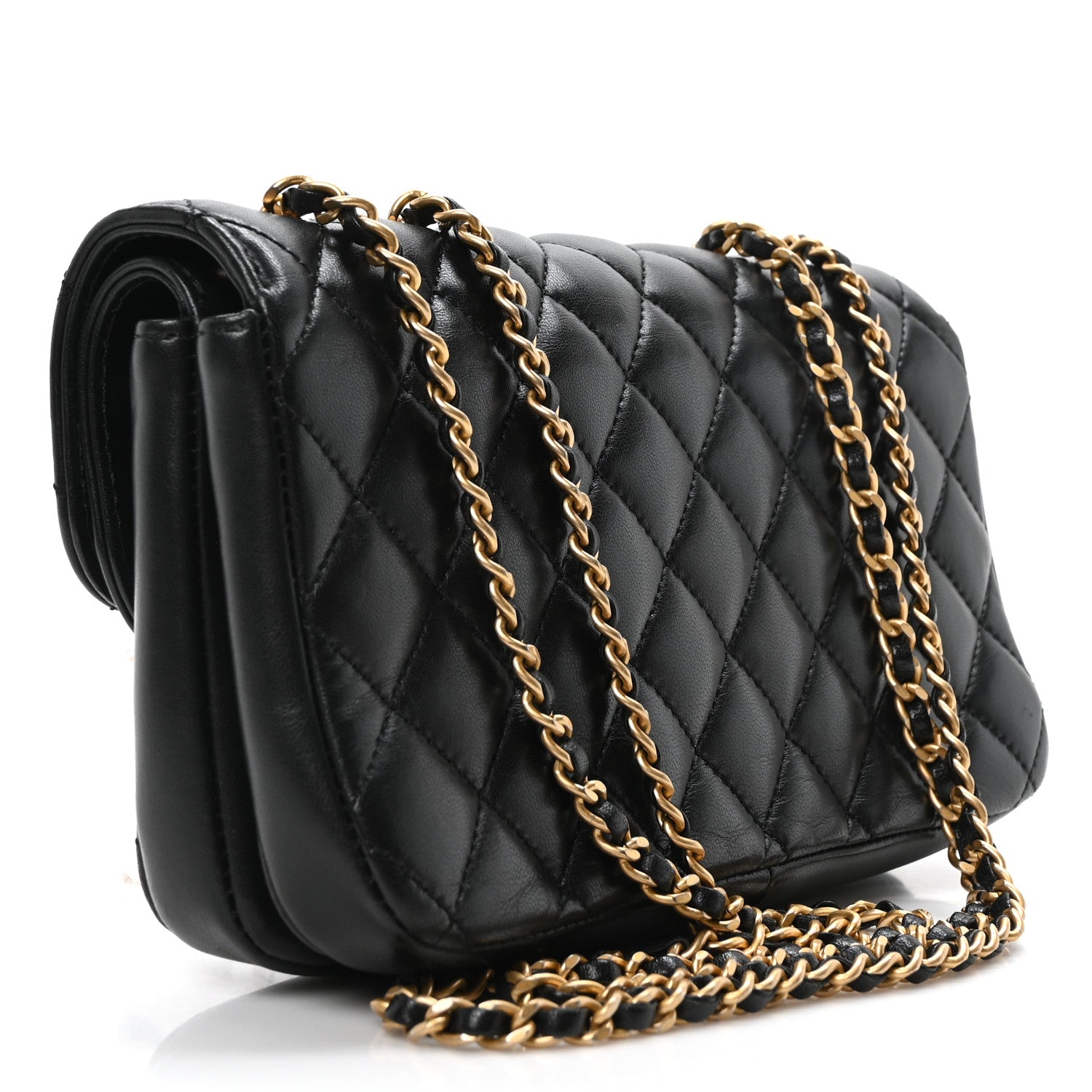 Chanel Lambskin Quilted Small CC Chic Flap Black 3 of 10