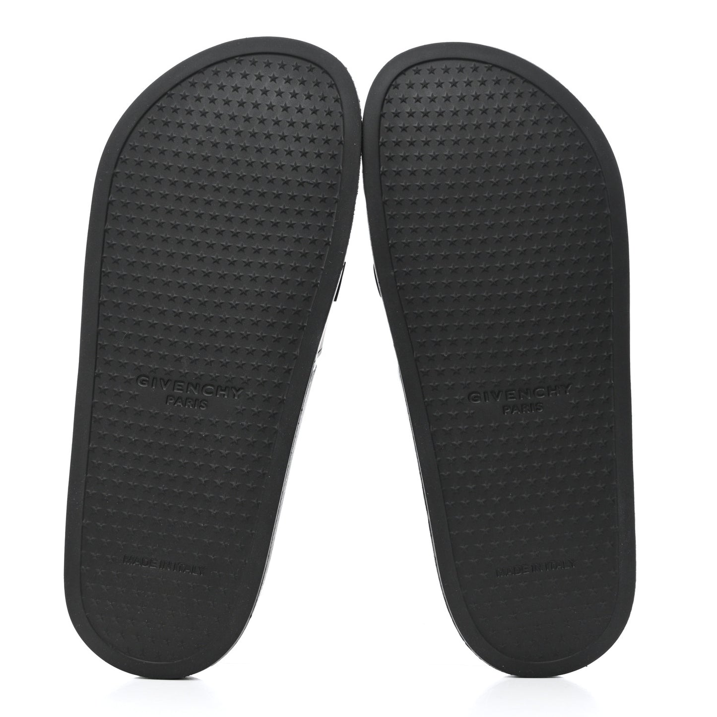 Rubber Logo Pool Slide Sandals 39 Black