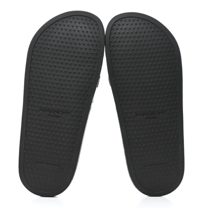 Givenchy Rubber Logo Pool Slide Sandals 39 Black 5 of 11