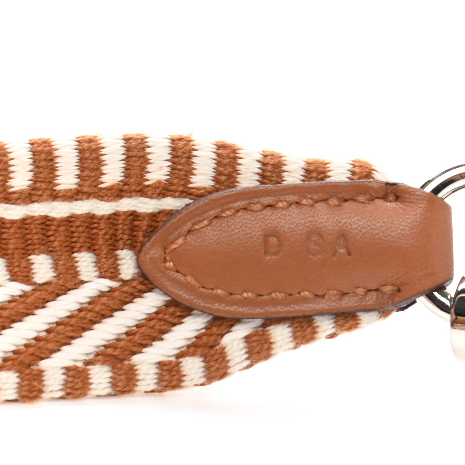 Hermes Toile Swift 25mm Sangle Cavale Shoulder Strap Ecru Beige Gold 4 of 5