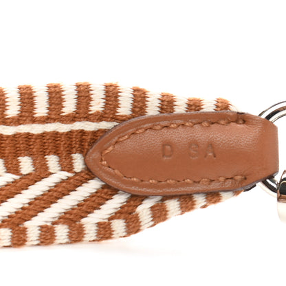 Hermes Toile Swift 25mm Sangle Cavale Shoulder Strap Ecru Beige Gold 4 of 5