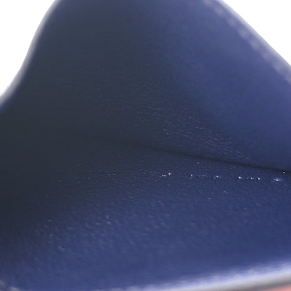 Hermes Epsom Evercalf Evercolor Sombrero Les Petits Chevaux Card Holder Bleu Encre Indigo 5 of 7