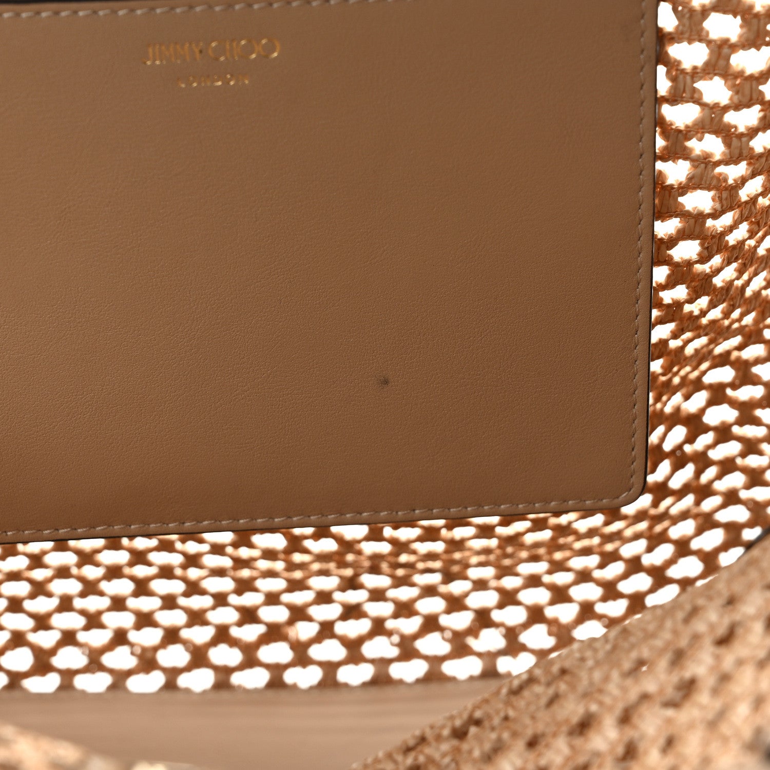 Jimmy Choo Straw Nine2Five East West Tote Barely 8 of 13