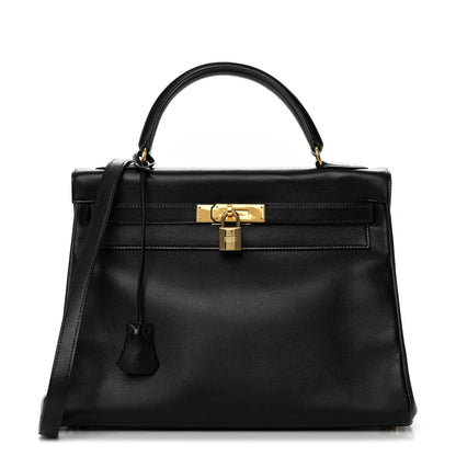 Hermes Gulliver Kelly Retourne 32 Black 1 of 13