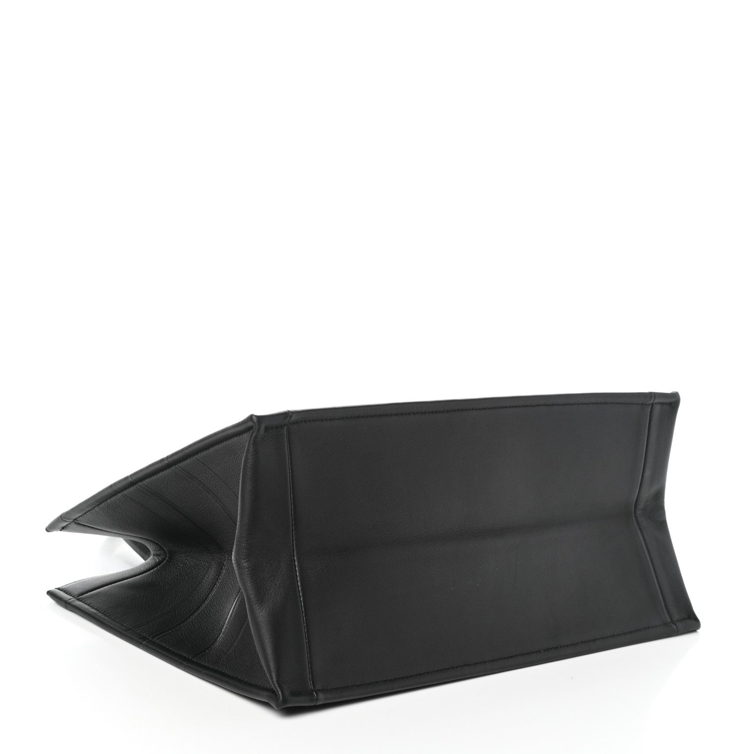 Christian Dior Calfskin Embossed Medium Book Tote Black 4 of 9