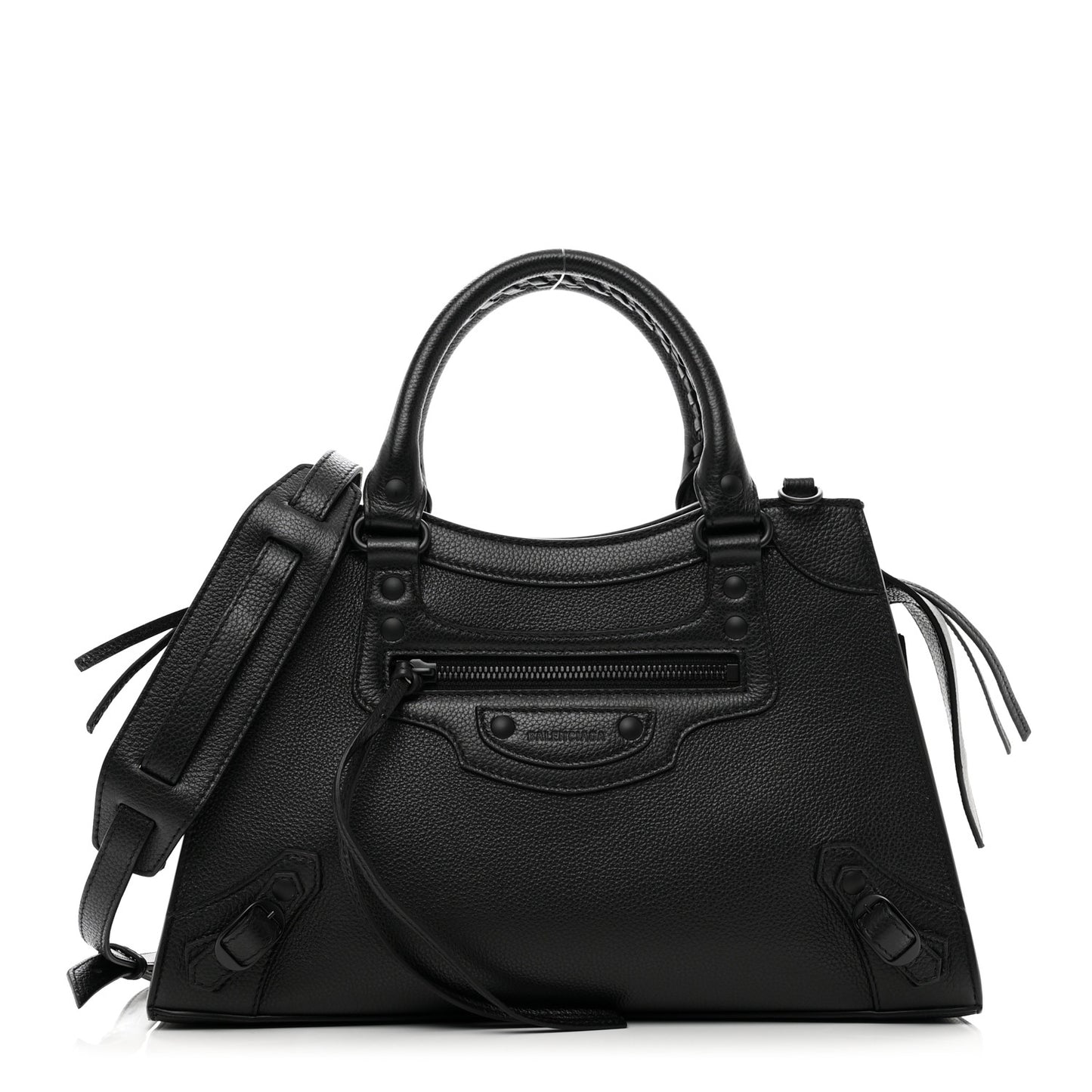 Grained Calfskin Neo Classic Black Hardware S City Black
