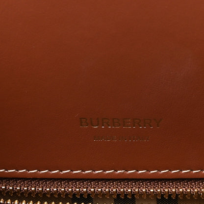 Burberry Calfskin Vintage Check Small Two Handle Title Bag  Black 6 of 9