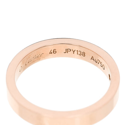 Cartier 18K Pink Gold Diamond 3mm C De Cartier Wedding Band Ring 46 3.75 4 of 6