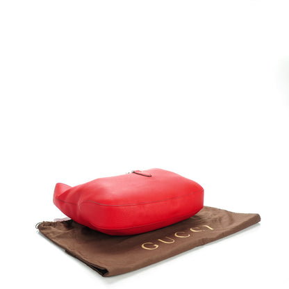 Gucci Soft Grained Calfskin Large Jackie Hobo Hibiscus Red 4 of 8