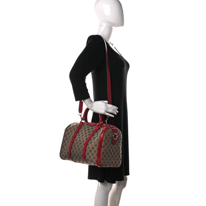 Gucci Monogram Medium Joy Boston Hibiscus Red 2 of 14