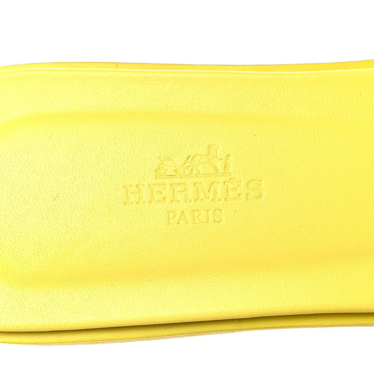 Hermes Epsom Oran Sandals 39.5 Jaune Curcuma 8 of 9