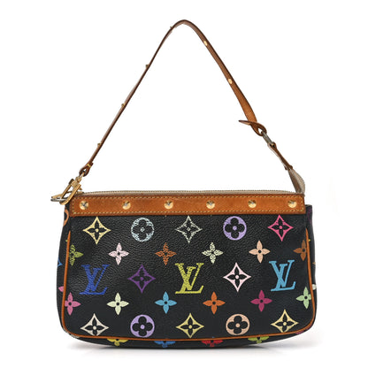 Louis Vuitton Monogram Multicolor Pochette Accessories Black 1 of 10