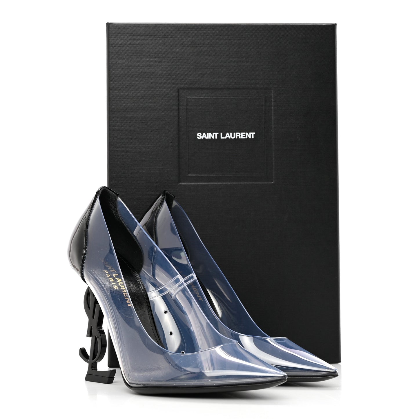 Patent Calfskin PVC Opyum 35 Black Transparent