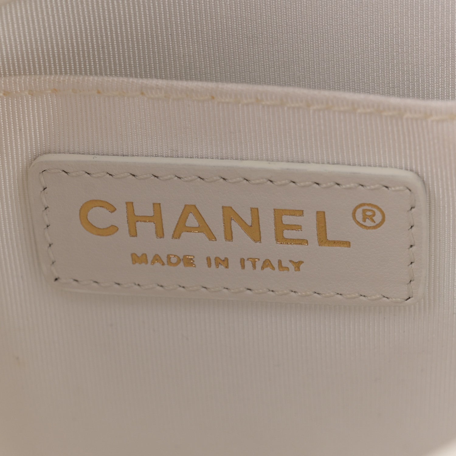Chanel Calfskin Stitched Small Covered CC Flap Bag White 6 of 13