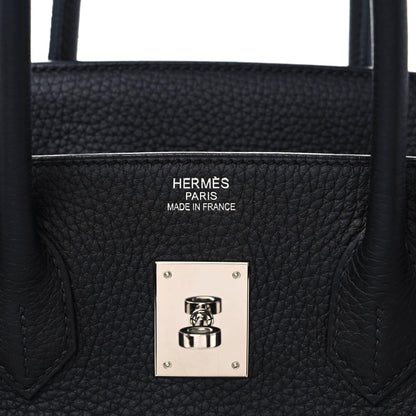 Hermes Taurillon Clemence Birkin 35 Black 10 of 15