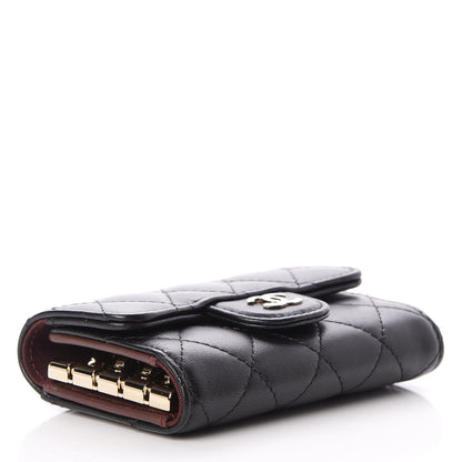 Chanel Lambskin Quilted 4 Key Holder Black 4 of 10