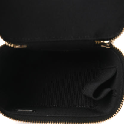 Chanel Caviar Quilted Mini Pearl On Top Vanity Case With Chain Black 5 of 10