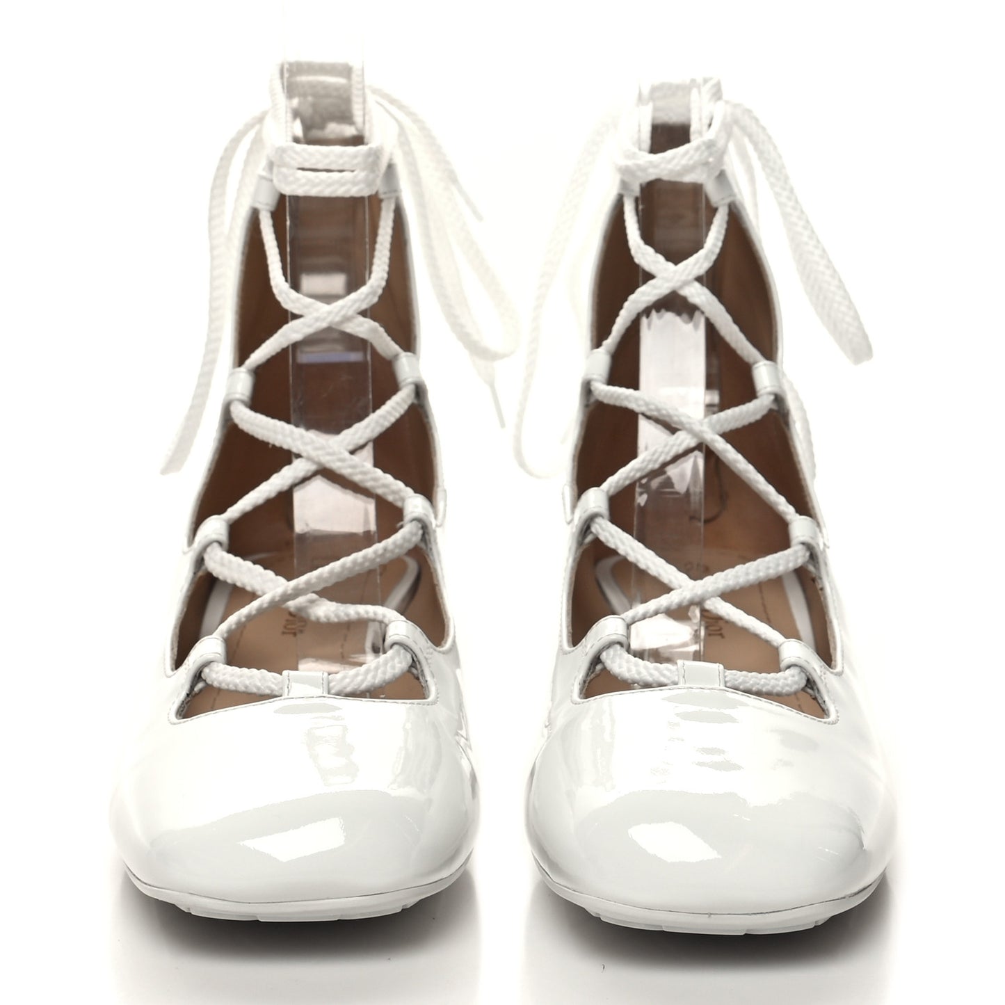 Patent Diorarty 30mm Pumps 37 White