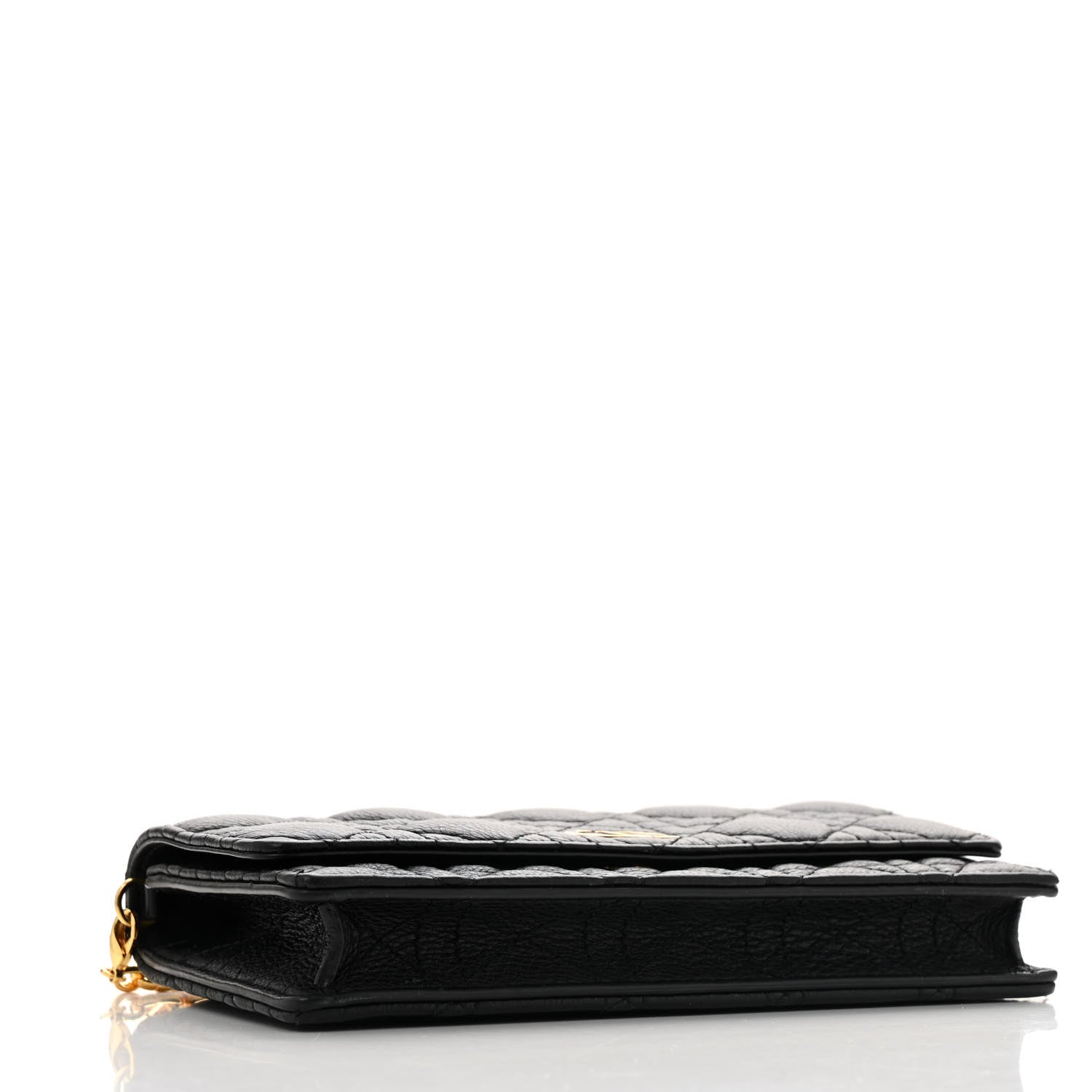 Christian Dior Supple Calfskin Caro Pouch with Chain Black 4 of 14