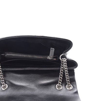 Saint Laurent Calfskin Y Quilted Monogram Small Loulou Chain Satchel Black 5 of 9