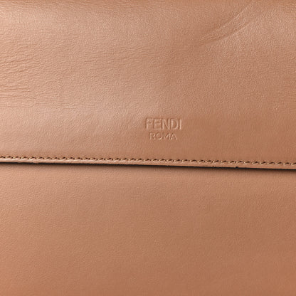 Fendi Vitello Century F is Fendi FF Embossed Kan I Shoulder Bag Orzo Tobacco 8 of 14