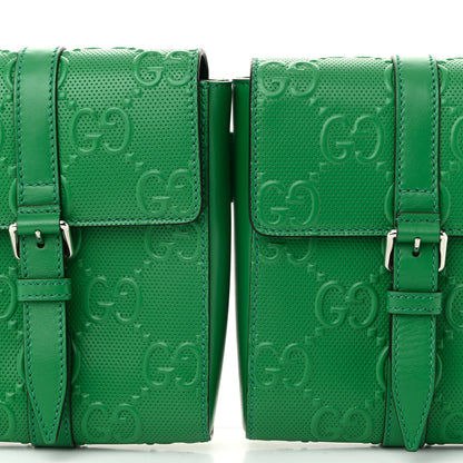Gucci Calfskin GG Tennis Embossed 2 Detachable Pouch Belt Bag New Shamarock 9 of 11