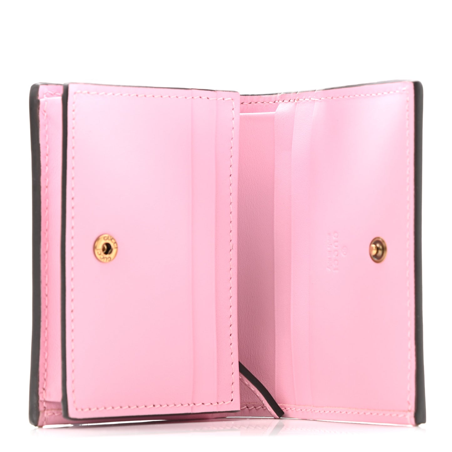 GG Supreme Monogram Strawberry Card Case