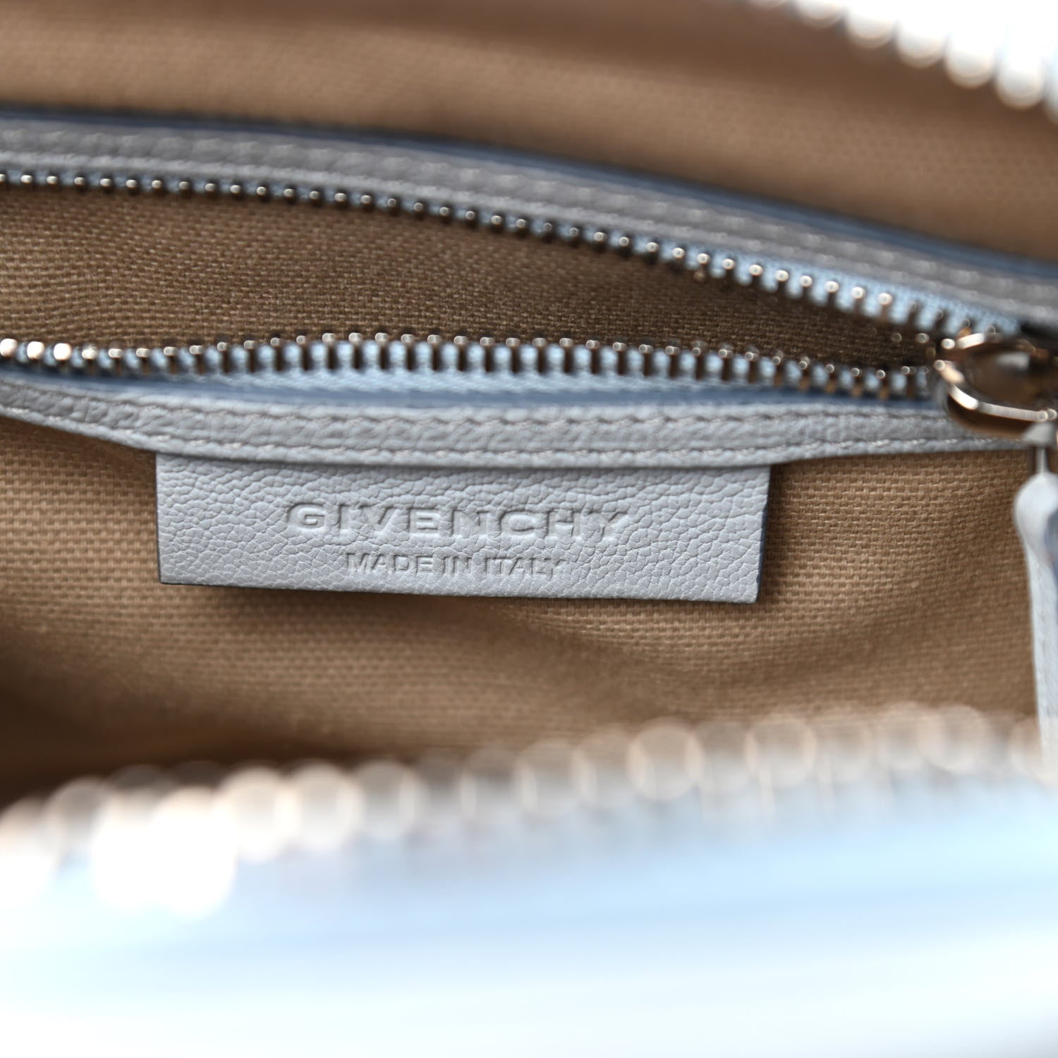 Givenchy Sugar Goatskin Mini Antigona Baby Blue 6 of 9