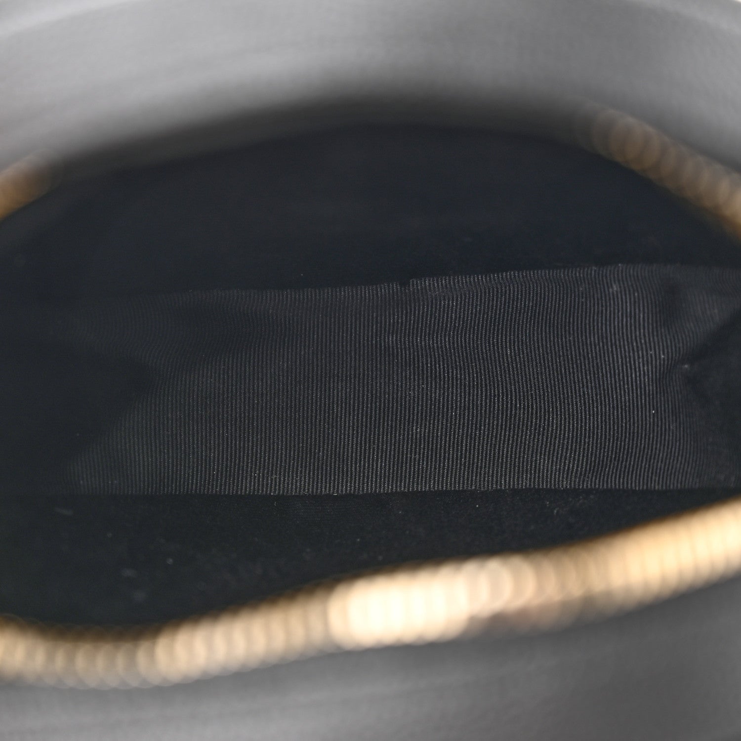 Saint Laurent Grain De Poudre Matelasse Chevron Quilted Round Vinyle Camera Bag Black 5 of 13