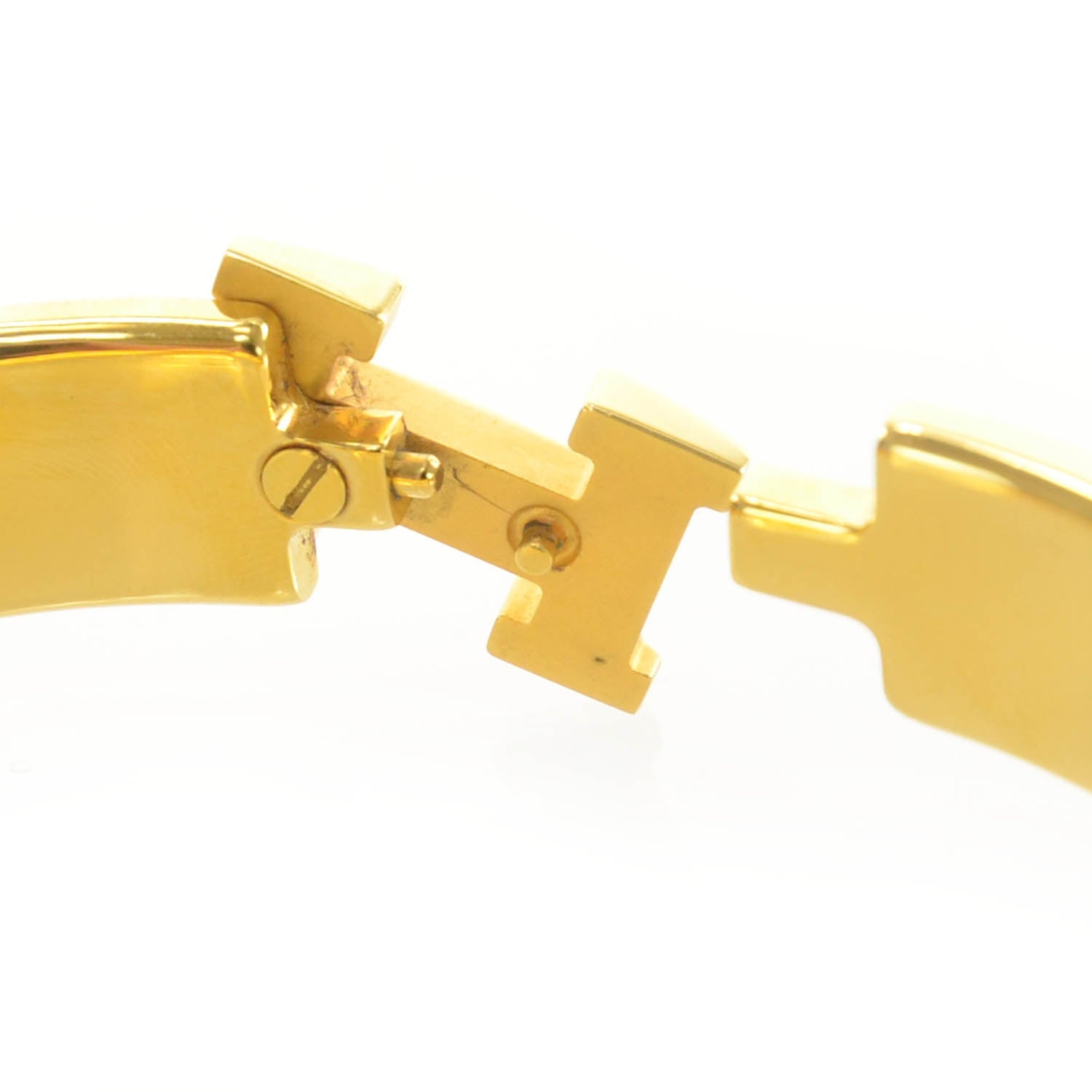 Hermes Enamel Narrow Clic Clac H Bracelet Orange 8 of 8