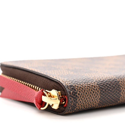 Louis Vuitton Damier Ebene Clemence Wallet Cherry 7 of 9