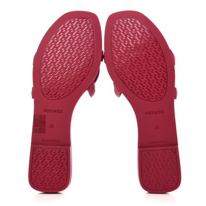 Hermes Rubber Aloha Sandals 38 Rose Baie 6 of 11
