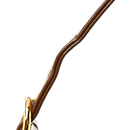 Gucci GG Supreme Monogram Azalea Calfskin Web Small Jackie 1961 Hobo Beige Ebony Brown Sugar 12 of 13