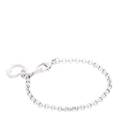Gucci Sterling Silver Bamboo Heart Charm Bracelet 2 of 4