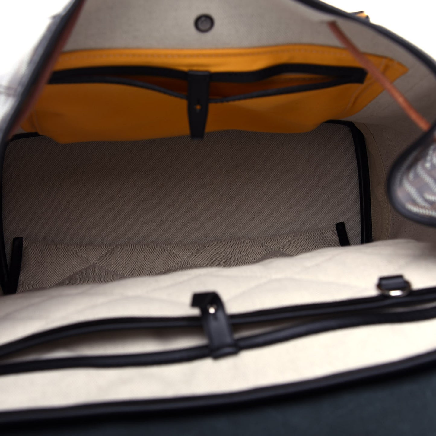 Goyardine Calfskin Alpin MM Backpack Black