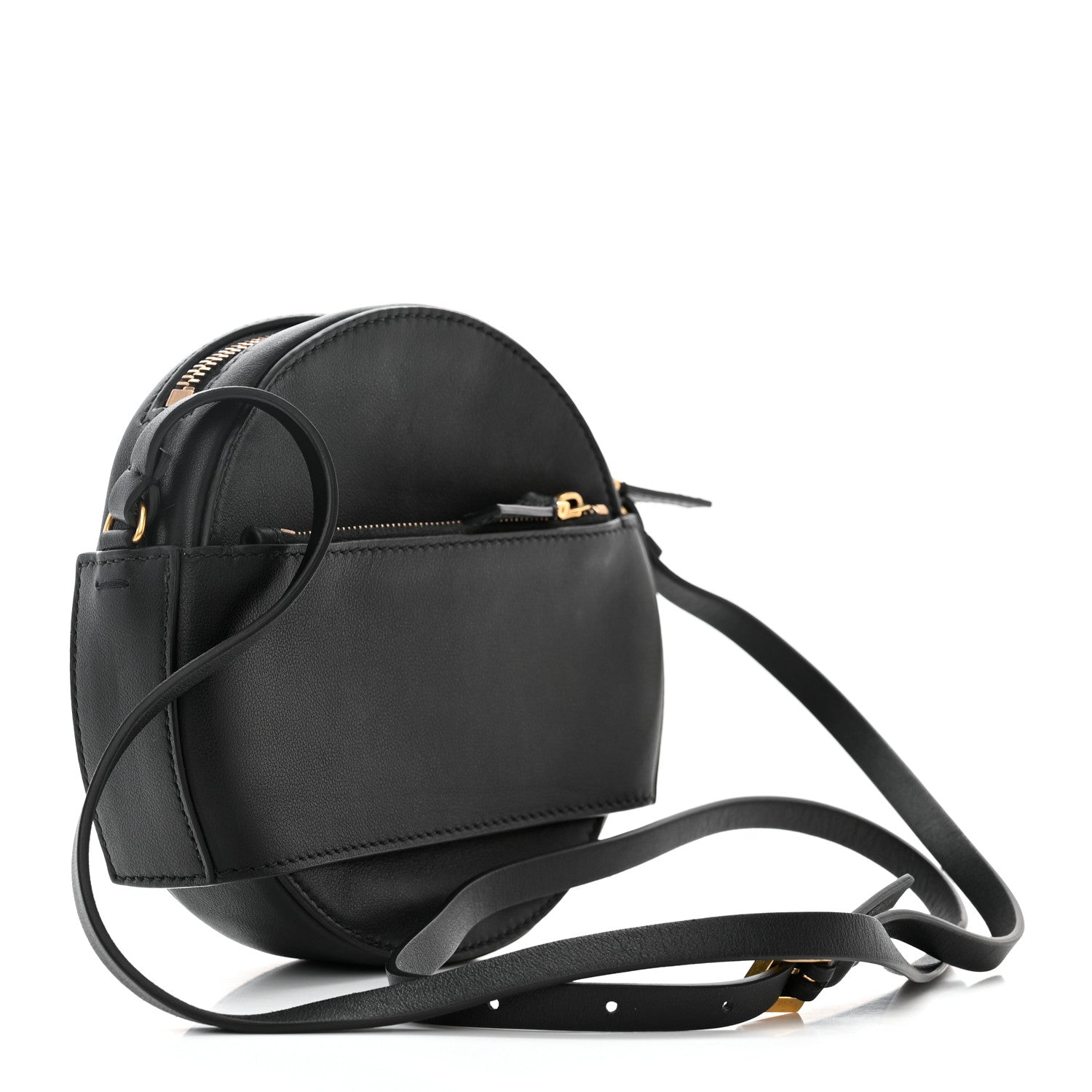 Valentino Garavani Calfskin VLogo Round Crossbody Bag Black 3 of 9