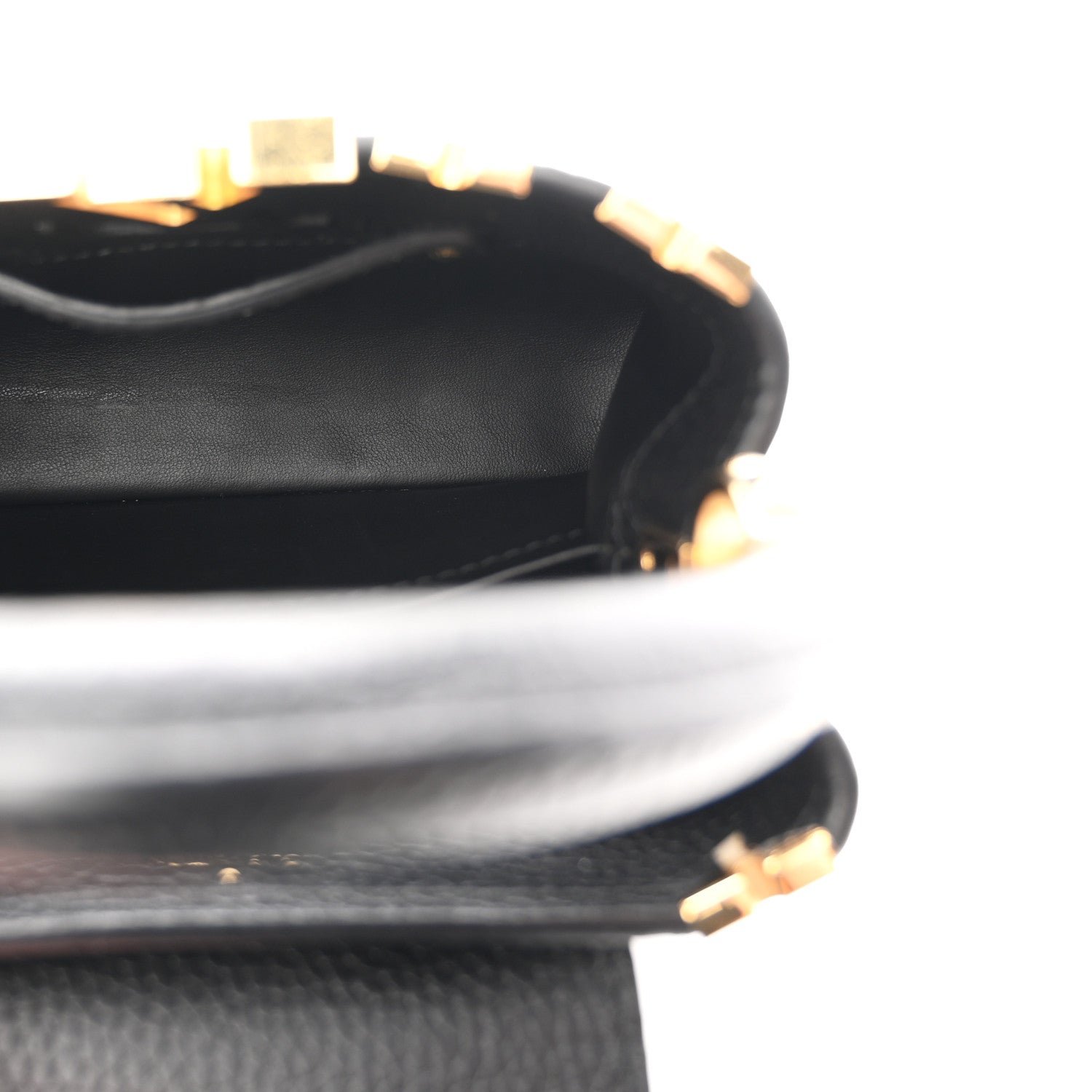 Louis Vuitton Taurillon Embellished Flower Crown Capucines Mini Black 5 of 9