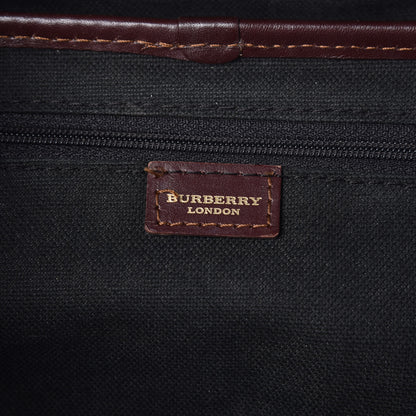Burberry Haymarket Check Buckle Satchel 6 of 30